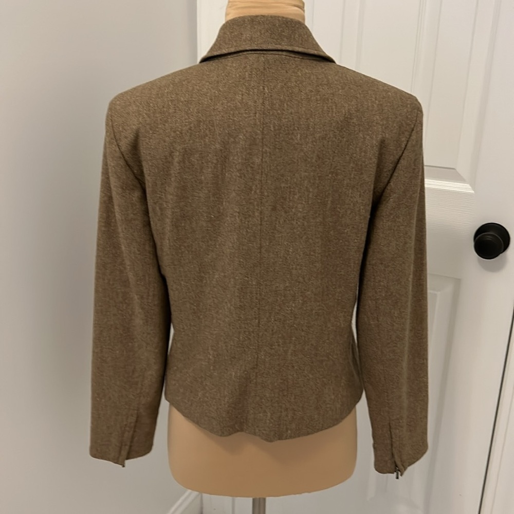 Ralph Lauren Virgin Wool Blend Moto Jacket - Picture 3 of 11